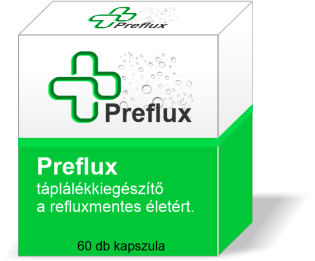 Preflux táplálékkiegészító reflux ellen